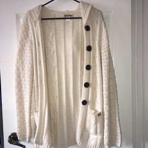 Cream knit cardigan